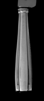 Boulenger - 6 Original Art Deco 950 Sterling Silver Flatware Serving Pieces "Betty" Pattern.