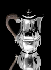 Christofle - 5pc. Original French "Gatsby Era" Art Deco Silver-Plated Tea Set in LIke New Condition - circa 1920s !