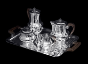 Christofle - 5pc. Original French "Gatsby Era" Art Deco Silver-Plated Tea Set in LIke New Condition - circa 1920s !