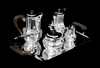 Christofle - 5pc. Original French "Gatsby Era" Art Deco Silver-Plated Tea Set in LIke New Condition - circa 1920s !