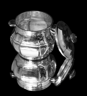 Christofle - 5pc. Original French "Gatsby Era" Art Deco Silver-Plated Tea Set in LIke New Condition - circa 1920s !