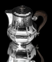 Christofle - 5pc. Original French "Gatsby Era" Art Deco Silver-Plated Tea Set in LIke New Condition - circa 1920s !