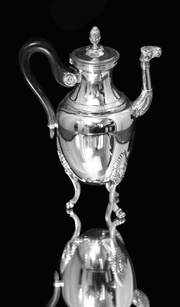 Christofle - 5pc. Silver Plated Original Malmaisson "Empire Style" Tea Set, Like New - Inspection Pieces Available !