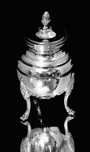 Christofle - 5pc. Silver Plated Original Malmaisson "Empire Style" Tea Set, Like New - Inspection Pieces Available !