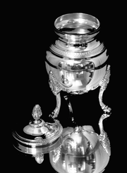 Christofle - 5pc. Silver Plated Original Malmaisson "Empire Style" Tea Set, Like New - Inspection Pieces Available !