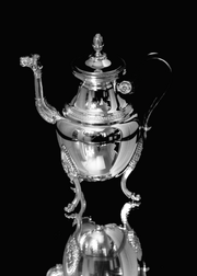 Christofle - 5pc. Silver Plated Original Malmaisson "Empire Style" Tea Set, Like New - Inspection Pieces Available !