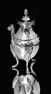Christofle - 5pc. Silver Plated Original Malmaisson "Empire Style" Tea Set, Like New - Inspection Pieces Available !