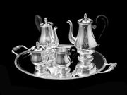 Christofle (Gallia) - 5pc. French Antique Silver Plate Tea Set, Museum Quality !