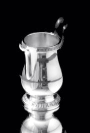 Christofle - 4pc. French Antique Louis XVI Silver Plate Tea Set + Tray, MINT !