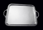 Christofle - 4pc. French Antique Louis XVI Silver Plate Tea Set + Tray, MINT !