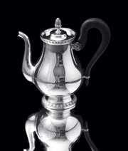 Christofle - 4pc. French Antique Louis XVI Silver Plate Tea Set + Tray, MINT !
