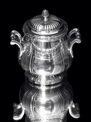 Gallia (Christofle): 5pc Antique French 19th Century Silver Plate Tea Set - Like New !