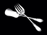 Jean Granvigne - 20 Magnificent Antique French Art Nouvesu 950 Sterling Silver Flatware Serving Pieces.