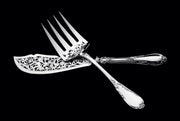 Jean Granvigne - 20 Magnificent Antique French Art Nouvesu 950 Sterling Silver Flatware Serving Pieces.