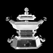 Keller - Antique French Original Art Deco 950 Sterling Silver Serving Tureen - Like New !