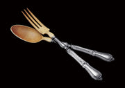Thomas & Henin: 10pc. Antique French Sterling Silver Flatware Serving Pieces, Excellent Condition,  1860s.