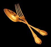 Hippolyte Thomas - 36pc French Vermeil 19th Century Dessert Flatware Set - No Monograms !