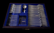 Maple & Co. - Magnificant 248pc. Victorial Sterling Silver and Vermeil Flatware Set with Storage Chest !