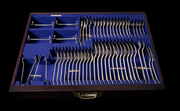 Maple & Co. - Magnificant 248pc. Victorial Sterling Silver and Vermeil Flatware Set with Storage Chest !