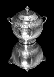 Odiot - 5pc Antique French 19th Century Sterling Silver and Vermeil Tea Set in Near New Condition !