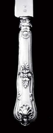 Berthier - 24 Original French Art Nouveau 950 Sterling Silver Dessert Knives