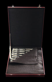 Berthier - 24 Original French Art Nouveau 950 Sterling Silver Dessert Knives