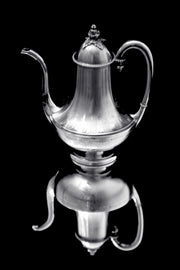 Queille - Magnificent 5pc. Antique French 950 Sterling Silver Tea Set + Storage Wraps.