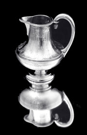 Queille - Magnificent 5pc. Antique French 950 Sterling Silver Tea Set + Storage Wraps.