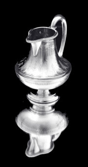 Queille - Magnificent 5pc. Antique French 950 Sterling Silver Tea Set + Storage Wraps.