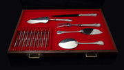Puiforcat (Hermes) - 306 pcs. Antique French Sterling Silver Flatware Set, 18 Serving Pieces + Storage Chest & No Monograms!