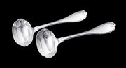 Puiforcat (Hermes) - 168pc. Antique French Sterling Silver Flatware Set (Vauban) Model + Storage Trays.