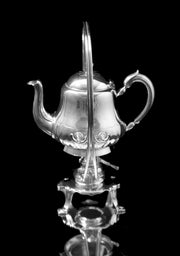 Christofle - 5pc. Silver Plated Louis XV Tea Set - Noble Crown, Like New !