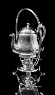 Christofle - 5pc. Silver Plated Louis XV Tea Set - Noble Crown, Like New !