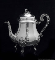 D.R. - French 5pc. Louis XVI Silver Plate Tea Set - Museum Quality !