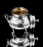 Odiot Henin - 5pc. Antique French 950 Sterling Silver Louis XVI Tea Set with Serving Tray - Museum Quality!