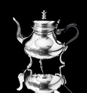 Odiot Henin - 5pc. Antique French 950 Sterling Silver Louis XVI Tea Set with Serving Tray - Museum Quality!