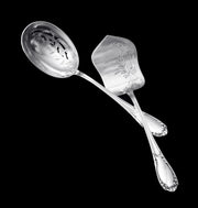 Berthier - 11 Original French Art Nouveau 950 Sterling Silver Flatware Serving Pieces.