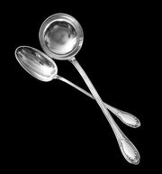 Berthier - 11 Original French Art Nouveau 950 Sterling Silver Flatware Serving Pieces.