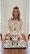 Cardeilhac: Magnificent 5pc. French Antique Sterling Silver Tea Set with Puiforcat Sterling Silver Serving Tray !