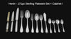 Henin - 171pc French Antique Louis XVI 950 Sterling Silver Flatware Set