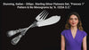 Italian - 206pc. Sterling Silver Flatware Set, "Frances 1" Pattern by "A. CESA S.C." + Storage Trays