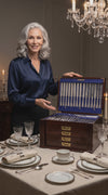 Maple & Co. - Magnificant 248pc. Victorial Sterling Silver and Vermeil Flatware Set with Storage Chest !