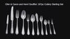 Caron - 197pc. Antique French 950 Sterling Silver & Vermeil Flatware Set, Marly Pattern !