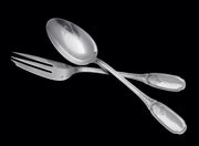 Lapparra - 328pc. Antique Louis XVI French 950 Sterling Silver Flatware Set + Cabinet