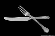 Tetard - 159pc. Antique French 950 Sterling Silver Flatware Set, Versailles Model + Storage Cabinet, Museum Quality.