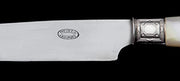 Olier & Caron - 84pc. Antique French 950 Sterling Silver Flatware Set, Mother of Pearl Knives.