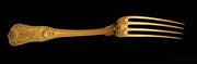 Henin - 108pc. Gold Plated Sterling Silver (Vermeil) Flatware Set + Storage Chest