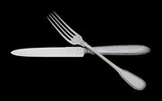 Ravinet Denfert - 120pc. Antique French 950 Art Deco Sterling Silver Flatware Set, No Monograms.