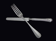 Thomas & Henin - 95pc. (Service for 24) Louis XVI French 950 Sterling Silver Dessert Flatware Set + Storage Chest