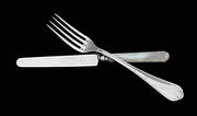 French - Antique Sterling Silver Flatware Set, 95pcs. + Storage Trays